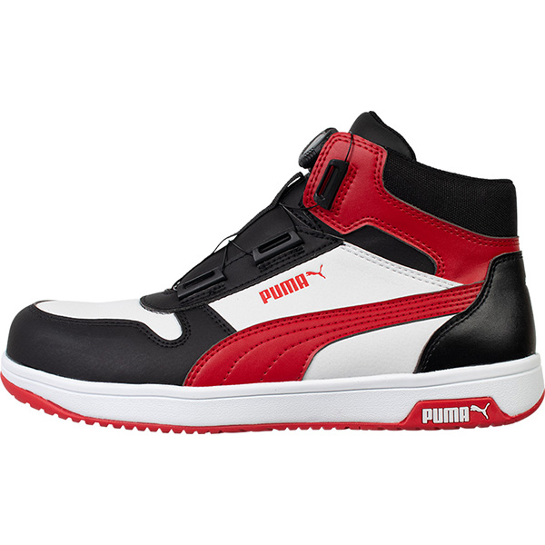 PUMA（プーマ） :フロントコート ブラック＆ホワイト&レッド ディスク 