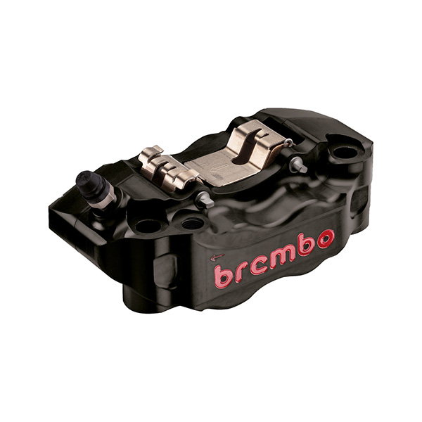 GP4-RB ラジアル CNC 4P キャリパー ブラックアルマイト レッドロゴ 左右セット φ30/34 取付ピッチ:108mm 220.B473.