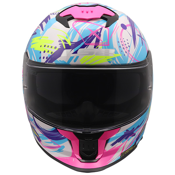LS2 HELMETS:ジャパンフィットモデル STREAM2 WHITE PURPLE XL