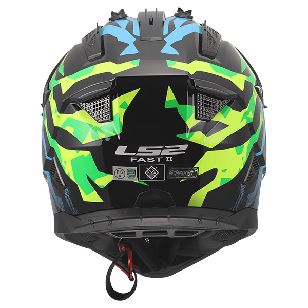 LS2 HELMETS:ジャパンフィットモデル FAST2 BLUE PINK GREEN XL