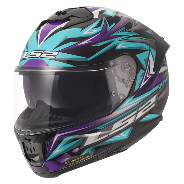 LS2 HELMETS:ジャパンフィットモデル STREAM2 BLUE PURPLE L