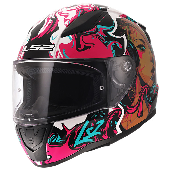 ＼ポイント5倍！9/20まで／(あすつく) LS2 HELMETS:ジャパンフィットモデル RAPID2 CYBERG PURPLE CYAN L 4562343605930