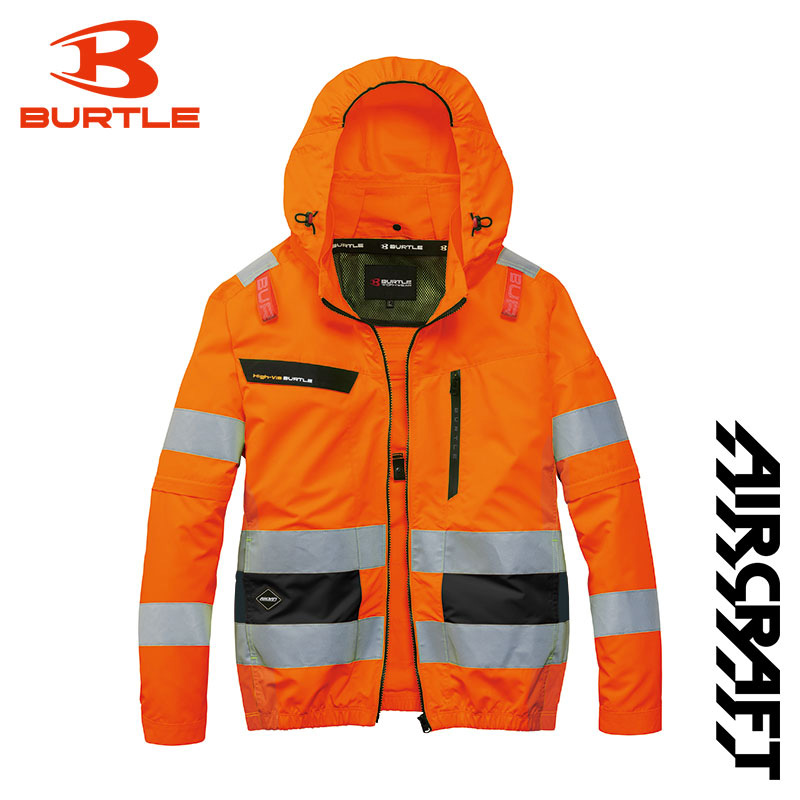 BURTLE（バートル） (あすつく) :AC2WAYブルゾン 93 ハイビズオレンジ