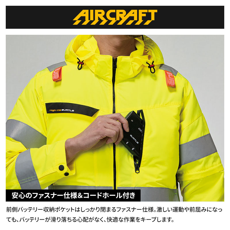 BURTLE（バートル） (あすつく) :AC2WAYブルゾン 3 ネイビー XXL