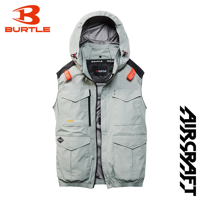 あすつく】バートル（BURTLE） ACベスト 57 スティールグレー XXL