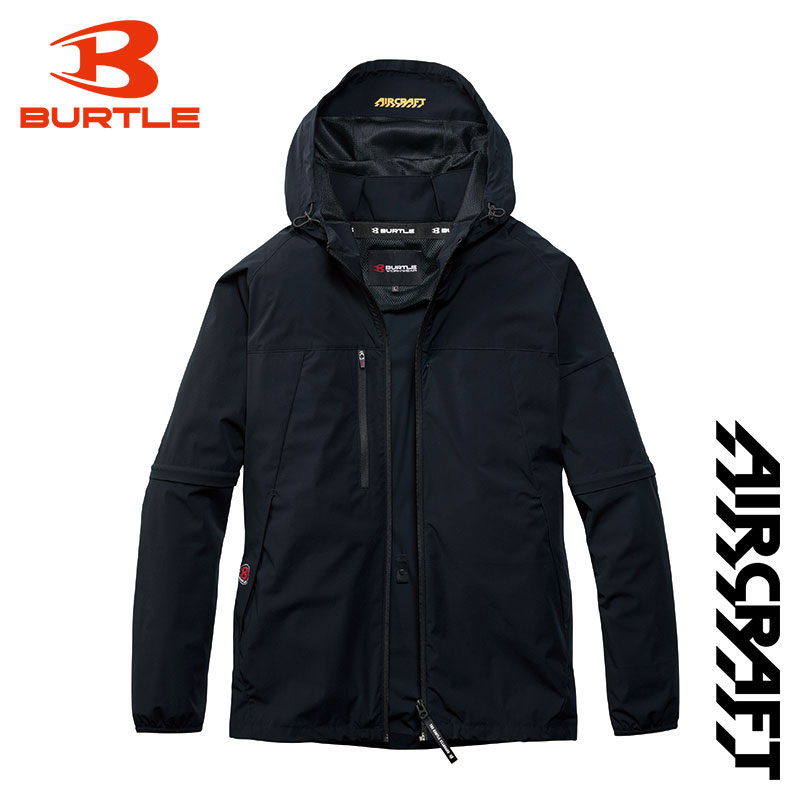BURTLE（バートル） (あすつく) :AC2WAYジャケット 35 ブラック L