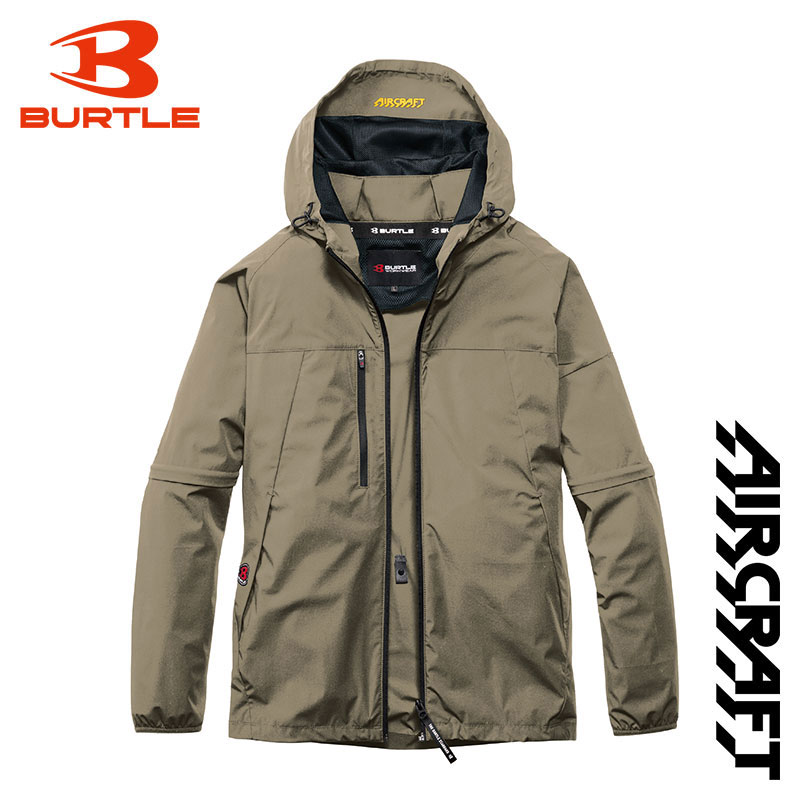 BURTLE（バートル） (あすつく) :AC2WAYジャケット 23 カーキ L AC2121