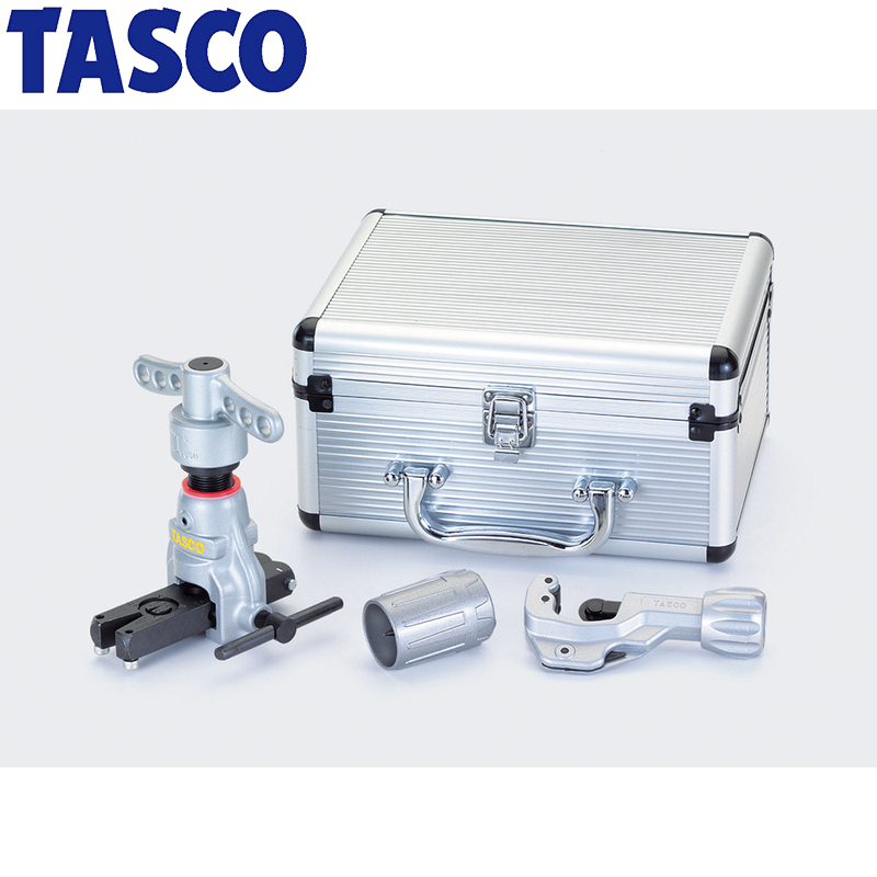 イチネンTASCO (タスコ):ショートサイズ クイックハンドル式フレアツール フレアツールセット TA55GT-2 冷凍・空調用配管工具