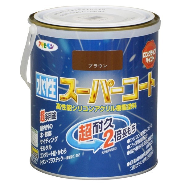 水性スーパーコート 1.6L ブラウン