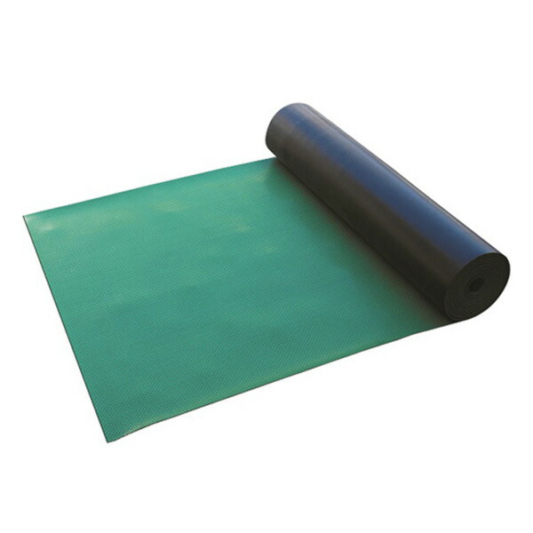 アラオ:ポイントゴムマット 3t×1m×10m巻 AR-1551 ポイント ゴム マット イボ 10 m 安 丈夫