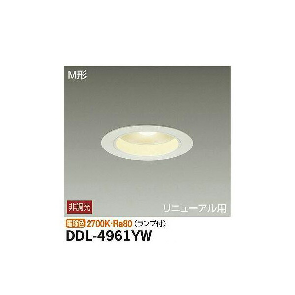 大光電機:ダウンライト DDL-4961YW(メーカー直送品) LEDダウンライト