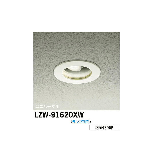 大光電機:LED浴室ユニバーサルダウンライト LZW-91620XW(メーカー直送品)