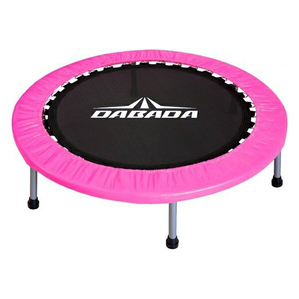 DABADA トランポリン ピンク マット付き　美品 あすつく) DABADA(ダバダ):折りたたみトランポリン ピンク TRAMPOLINE