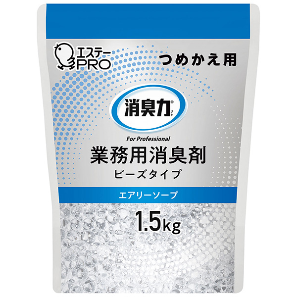 エステー 消臭力業務用ビーズタイプ つめかえ 1.5kg エアリーソープ 7258712