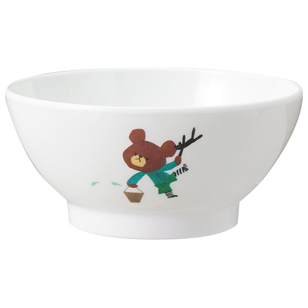 関東プラスチック工業 メラミン食器 くまのがっこう「ジャッキーのたからもの」飯椀（身）CM-7TA 1263070