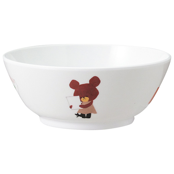 関東プラスチック工業 メラミン食器 くまのがっこう「ジャッキーのたからもの」汁椀（身）CM-8TA 1263090