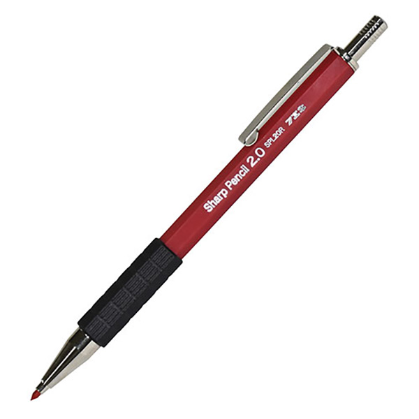 フエキ:スーパーノックシャープ 赤  SPL20R-H 大工道具 墨つけ・基準出し 建築用シャープペン