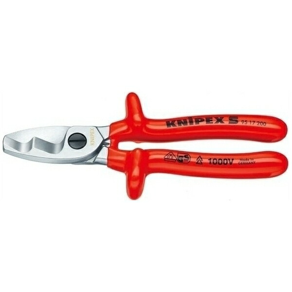 KNIPEX(クニペックス): 絶縁ケーブルカッター 1000V 9517-200