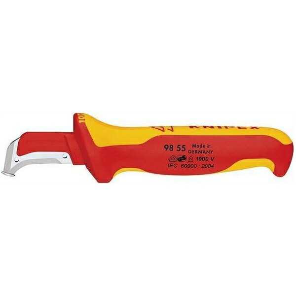 KNIPEX(クニペックス): 絶縁ケーブルナイフ 1000V (SB) 9855
