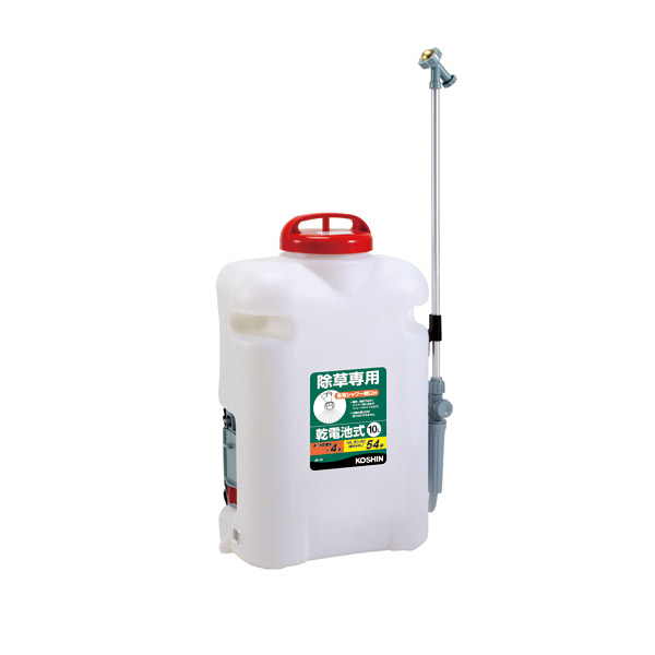 工進(KOSHIN):＜工進認定店＞背負い落下式電動除草剤散布機 10L ジョウロ型 JS-10(メーカー直送品) 消毒 除草 アルコール 電動