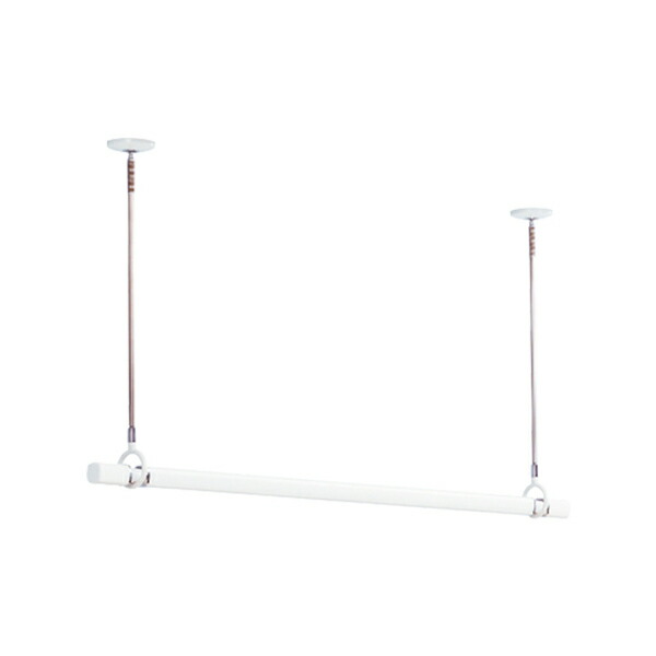 川口技研:ホスクリーン 室内用物干竿 QL型 セット品 (QL-15-W 1本+SPCL-W 2本) QSCL-15 ホスクリーン 室内用物干竿