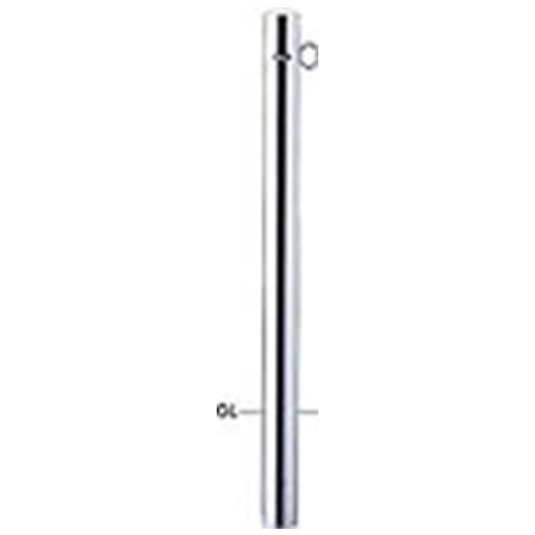 【メーカー直送】サンポール サンバリカー （ピラー）ステンレス製φ76.3 固定式・片フック PA-8U-F01