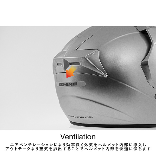 コミネ（Komine） KOMINE(コミネ):HK-1651 エーラ-2 Pearl White M 01