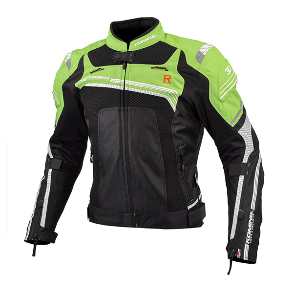 KOMINE(コミネ):JK-130 Rスペックメッシュジャケット Lime Green/Black M 07-130-LIM/BK-M