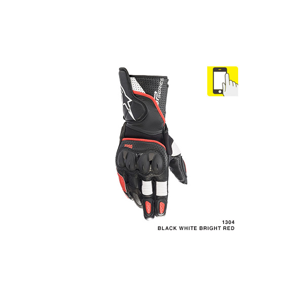 アルパインスターズ SP-2 V3 GLOVE 1304 BLACK WHITE BRIGHT RED XL