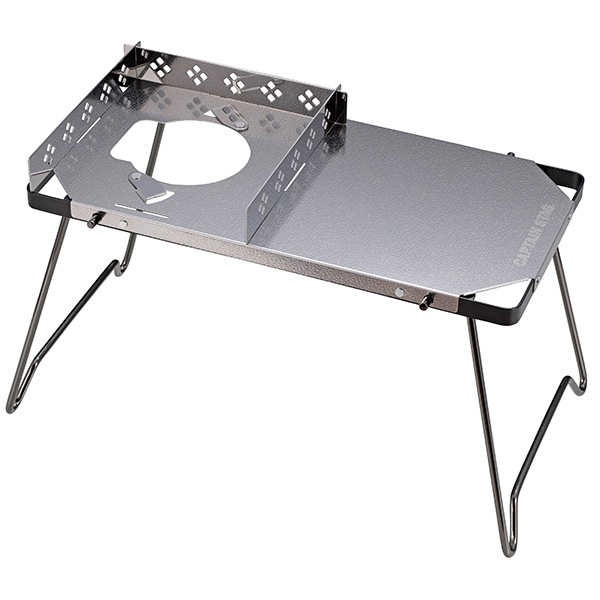 (あすつく) CAPTAIN STAG（キャプテンスタッグ）:オーリック　フィットテーブル UF-34 カセットコンロ ソロキャンプ ＢＢＱ