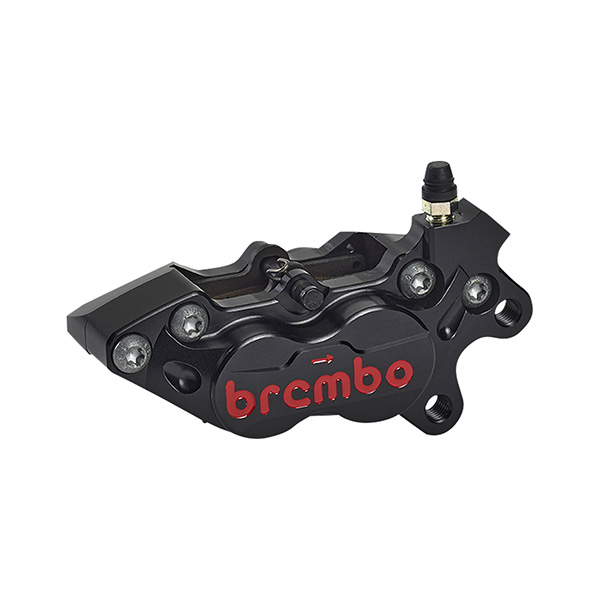 P4-40RB アキシャル CNC 4P キャリパー ブラックアルマイト レッドロゴ 右 アルミピストン φ30/34 取付ピッチ:40mm 20.