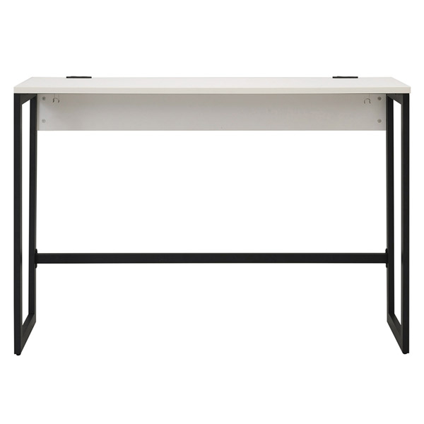 (法人限定)アール・エフ・ヤマカワ:リスム ハイデスク W1500×D450 ホワイト×ブラック脚 RFFHD-1545WH-BL(メーカー直送品)(_1