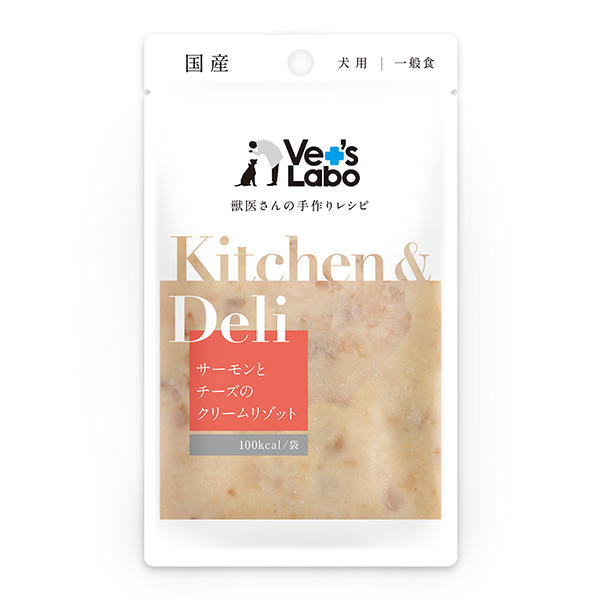 ジャパンペットコミュニケーションズ:Kｉtchen &amp; Delｉ サーモンとチーズのクリームリゾット 80g 4560191496816