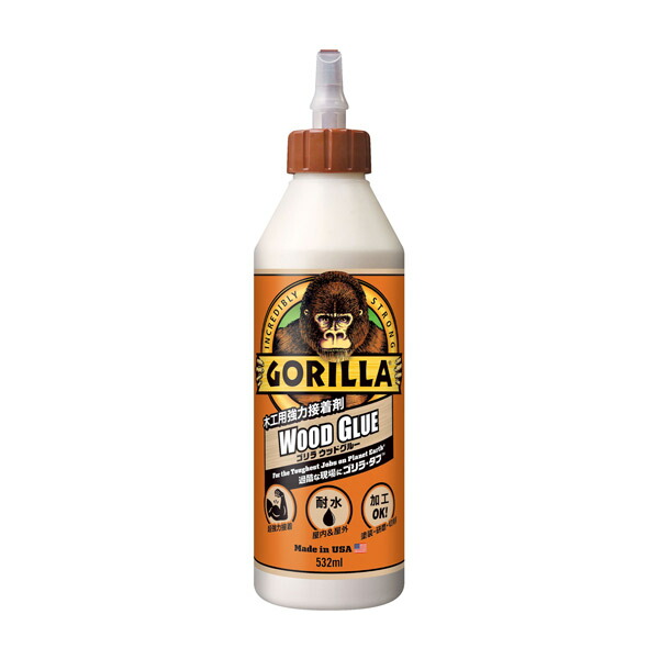 ゴリラ ウッドグルー 木材・布・紙用接着剤 532ml
