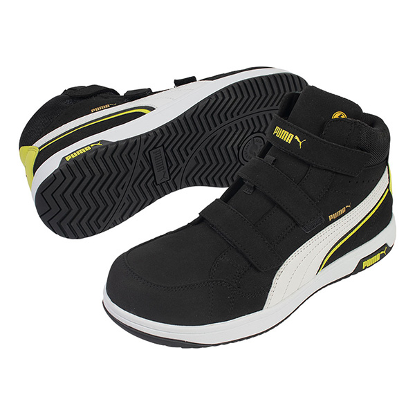 プーマ安全靴#63.203 27.0cmエアーツイスト・ブラックフック＆ループ ポイント11倍！5/15まで／PUMA(プーマ):ヘリテイジ エアツイスト2.0