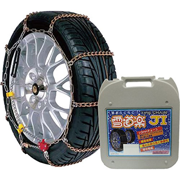 タイヤチェーン　FEC　雪道楽J1　金属製 エフ・イー・シーチェーン FECタイヤチェーン 雪道楽J1 YJ107