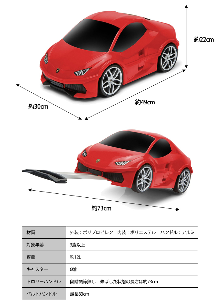 いラインアップ ライダース 未使用品) 659339(未開封 レッド トヨタ86 子供用キャリーケース - その他 - labelians.fr