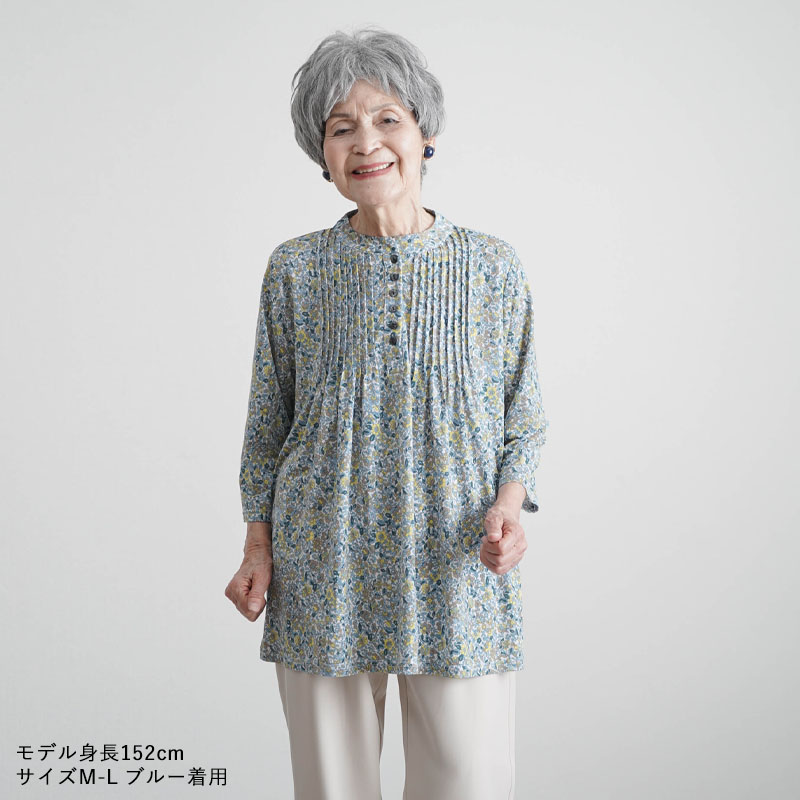 長袖高級ブラウス  婦人服　おばあちゃん　日本製　秋冬 未使用　9〜11号サイズ シニアファッション 80代 70代 60代 高齢者 婦人服 ブラウス
