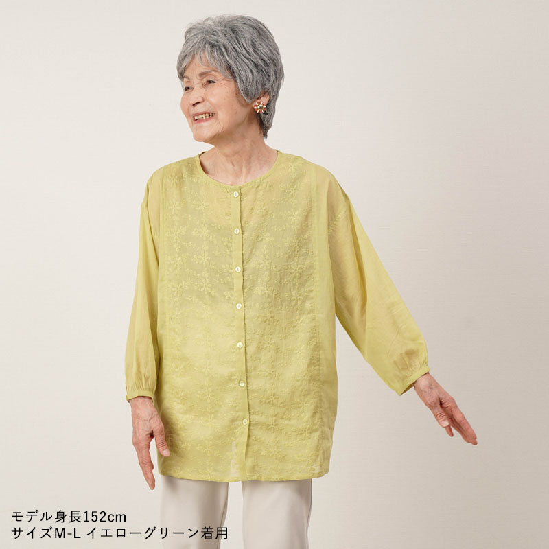 シニアファッション 80代 70代 60代 高齢者 婦人服 ブラウス