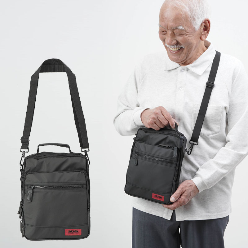 今昔 こんじゃく 狐 きつね 和柄 ボディ バッグ BAG 鞄 メンズ