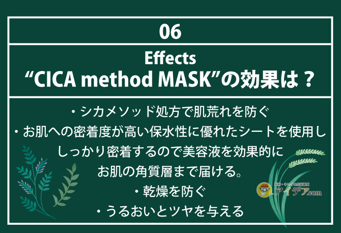 CICA method MASK:効果