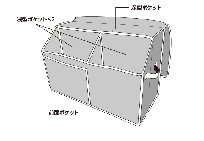 活性炭入り紙袋収納ボックス:サイズ