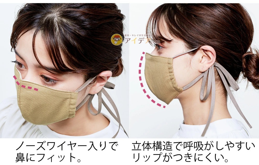 GOOD STYLING MASK RIBBON:ノーズワイヤー入り 立体構造