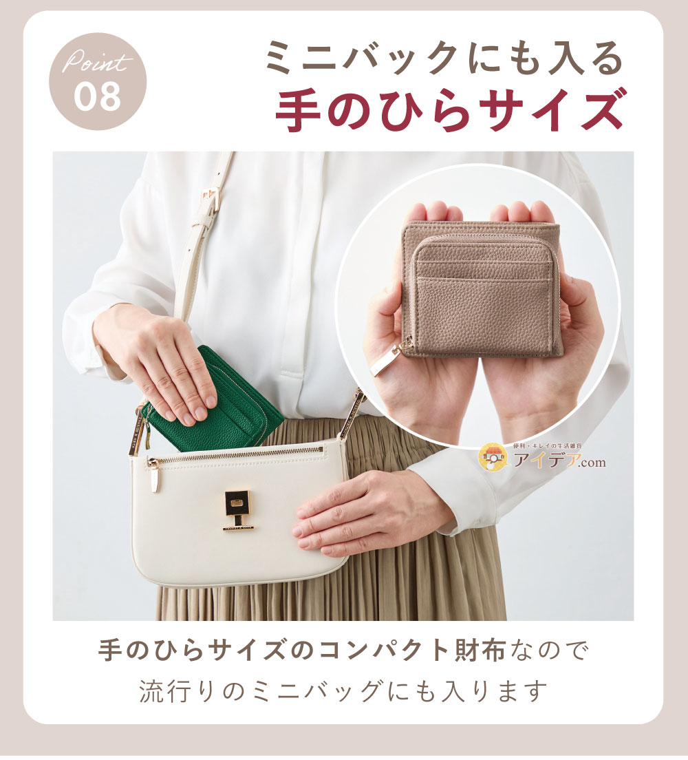 ミニバックにも入る手のひらサイズ