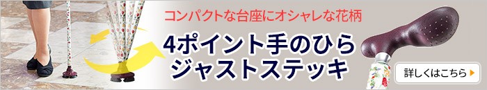 ４ポイント手のひらジャストステッキ婦人用