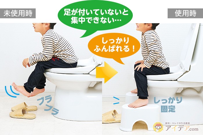 トイレ踏み台 子供 大人 トイレトレーニング 和式 洋式 補助ステップ スッキリサポートトイレの踏み台 コジット 送料無料  :093630a:便利・キレイの雑貨アイデア.com - 通販 - Yahoo!ショッピング