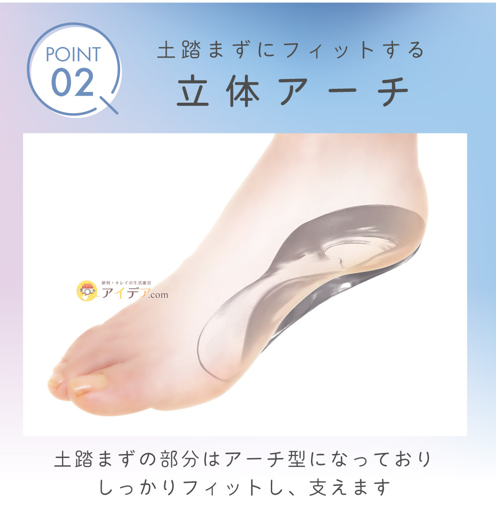 SLARIS INSOLE GEL 3D BLACK:GELタイプ