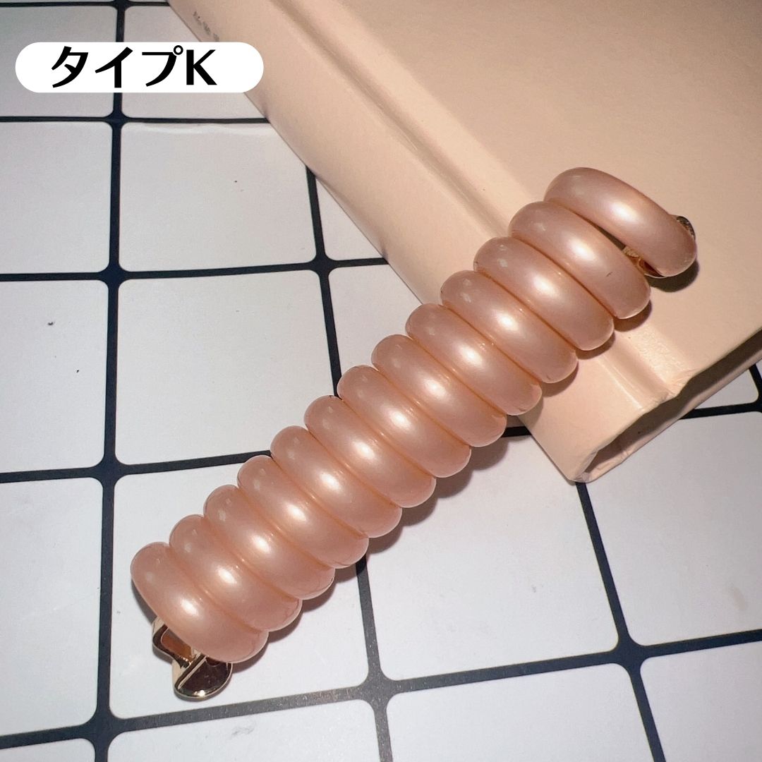 コイルポニー スパイラルヘアリング ぐるぐる ヘアゴム コイル
