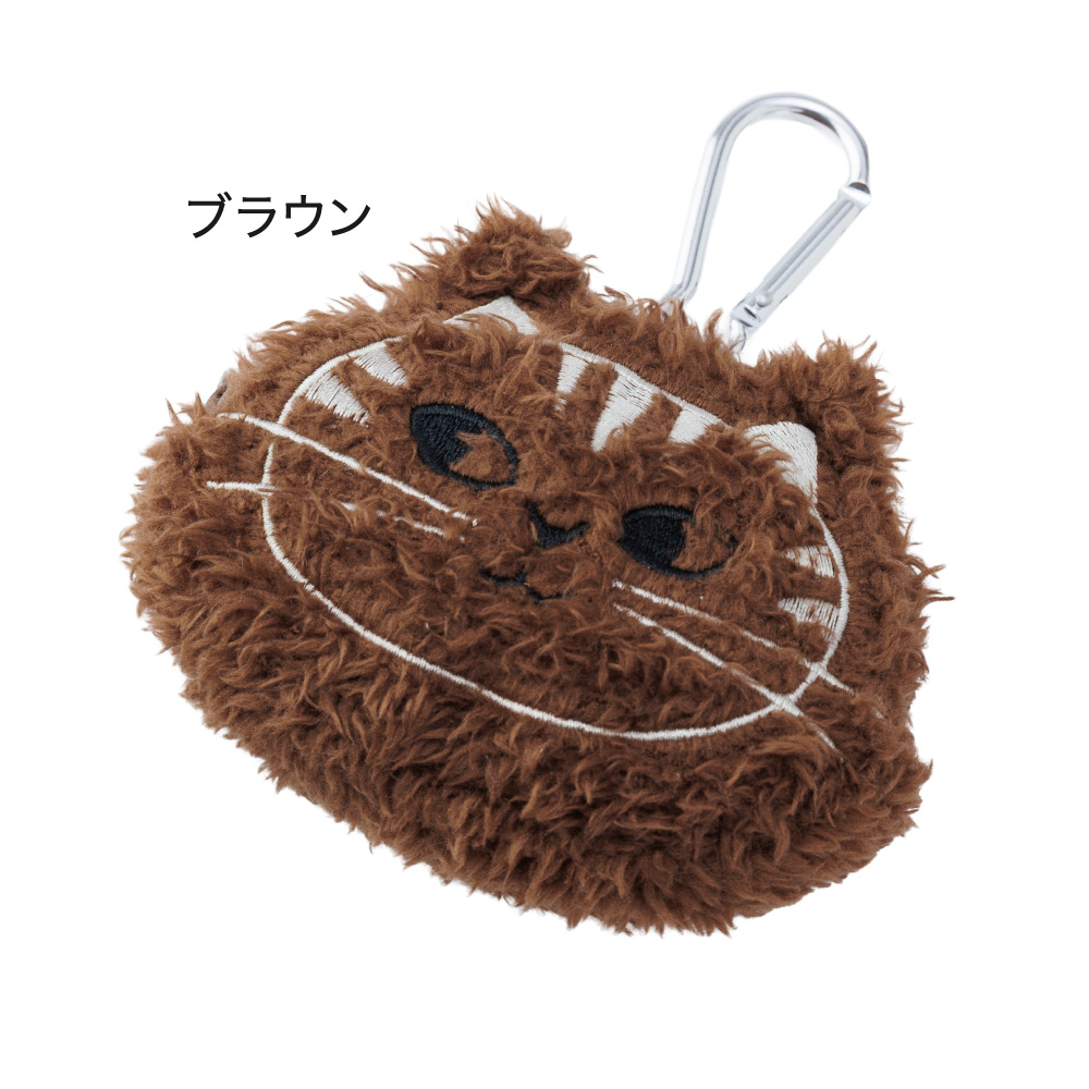猫フェイスポーチ fikalycka ねこ 猫顔 ねこポーチ かわいい 猫好き
