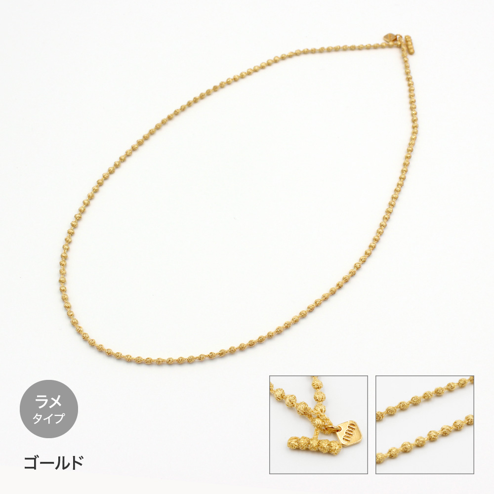アクセサリー naomi225811 ラッピング対象 ネックレス トリプルオゥ マイクロスフィア 55cm